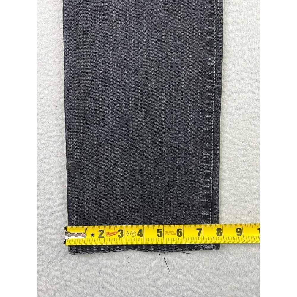 Levis‎ 505 Jeans Mens 36x30 Black Straight Leg Denim Stretch Classic 5 Pocket